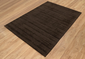 พรมขนสัตว์ทอมือแบบกาเบห์ สีน้ำตาลช็อกโกแลตเข้ม สไตล์โมเดิร์นมินิมอล สำหรับห้องนั่งเล่น ตกแต่งบ้าน - Product Image 6