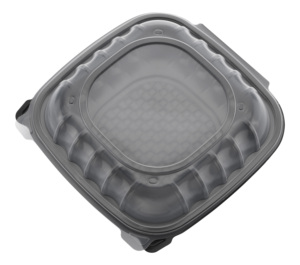 Hinged Duo-Colored PP Container, 10" x10", 100pc (100/1) - Product Image 1