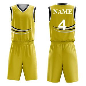 Nouvel ensemble de maillots de basket-ball personnalisés OEM pour garçons, avec impression, maillot vierge, tenue réversible, uniforme de basket-ball universitaire pour hommes - Product Image 6