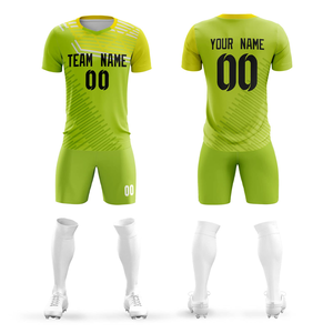 Conjuntos de Uniformes de Fútbol Transpirables para Adultos, Camiseta de Fútbol Personalizada, Uniforme Deportivo con Calcetines - Product Image 5