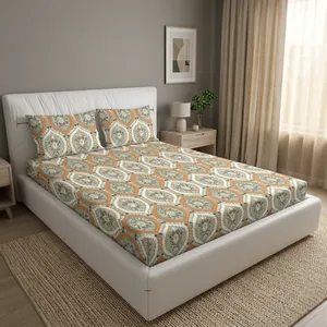 Ropa de Cama de Microfibra Beige Moderna de Alta Calidad, 118 GSM, 300 Hilos, Ecológica, Duradera, Suave y Ligera para Dormitorio, Habitación de Invitados, Uso Diario - Product Image 3
