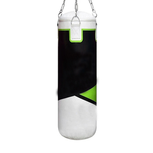 Saco de Boxeo de Cuero Personalizado, Saco de Arena de Algodón Pesado, Colgador de Cadena Ajustable, Giratorio Silencioso para Boxeo, Muay Thai, Gimnasio en Casa - Product Image 4