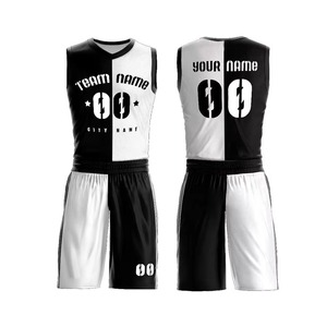 Meilleur prix pour uniforme de basketball pour hommes grande taille, ensemble d'entraînement personnalisé à séchage rapide, maillot et short imprimés - Product Image 2