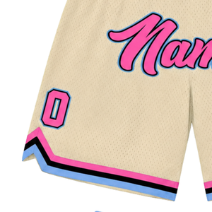 <b>Men</b> Neutral <b>Pink</b> Sublimated Mesh Basketball <b>Shorts</b> Polyester Athletic Sports <b>Shorts</b> Team Practice Game Wear Clothing - Product Image 5