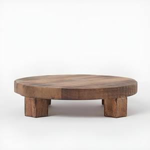 Mesa de Centro Rústica Hecha a Mano para Sala de Estar, Madera Reciclada India, Mesa de Café de Madera Sostenible, Gabinetes de Cocina - Product Image 3
