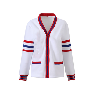 Cardigan en polaire OES personnalisé, coupe unisexe, avec service de broderie personnalisée, col en V, personnalisation en gros, service de décoration personnalisée - Product Image 1