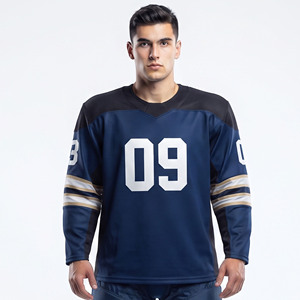 Maillot de hockey sur glace en mesh personnalisé pour homme, respirant et à séchage rapide - Product Image 1