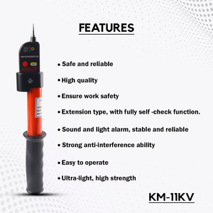 Détecteur de tension haute qualité pour une sécurité fiable – Outil de détection de tension en direct pour instruments électriques - Product Image 2