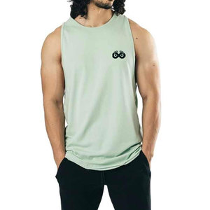 Gym Clothing Wholesale Bodybuilding Gym <b>Singlet</b> <b>For</b> <b>Men</b> Fitness Wear Solid Color Custom Size <b>Men</b> Gym <b>Singlet</b> - Product Image 1