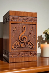 Personalized Handmade Wooden Train Locomotive Cremation Urn Engraved <b>Memorial</b> Keepsake <b>Box</b> American Style Durable Eco-Friendly - Product Image 2
