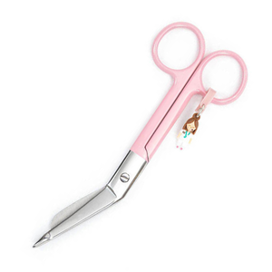 Ciseaux à pansements roses Lister en acier inoxydable, instruments chirurgicaux OEM, ciseaux médicaux jetables à usage unique, personnalisables - Product Image 2