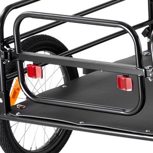 Chariot de vélo robuste, capacité de charge de 160 lb, remorque de transport pour vélo, pliable et compacte, roues universelles à dégagement rapide - Product Image 3