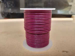 Kiran Overseas Pink <b>Leather</b> <b>Cord</b> Round Bead Size MM for Gemstone and <b>Leather</b> <b>Necklaces</b> Jewelry Findings & Components - Product Image 5