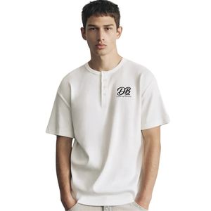 Wholesale <b>Men's</b> Slim Fit <b>Henley</b> <b>Shirt</b> Casual Short Sleeve T <b>Shirt</b> Soft Breathable Cotton Button Placket Top for Daily - Product Image 1