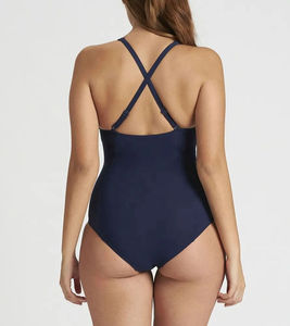 Nouveau maillot de bain décontracté d'été sans manches en Spandex/Polyester respirant pour homme, design élégant personnalisé, une pièce imprimée - Product Image 6