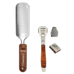 Cortacallos y Lima para Pies de Acero Inoxidable, Seguro, Ecológico y Reutilizable, Herramienta para el Cuidado de Callosidades y Cutículas - Product Image 1