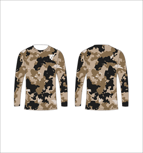 Men <b>Tan</b> <b>Brown</b> Camouflage Long Sleeve T Shirt Frogskin Vintage Pattern Crewneck Tee Casual Streetwear Top Gym Training Activewea - Product Image 2