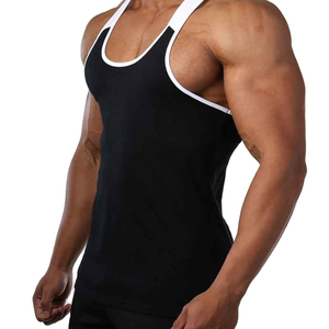 Men's Plain Muscle Fit Tank Tops Custom Logo <b>Cheap</b> Factory Sleeveless Cotton 100% Workout tank Top for men ODM OEM services - Product Image 5