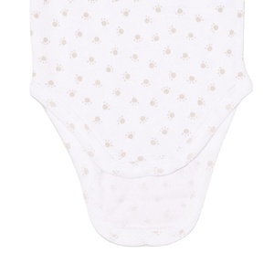 Pure Soft 100% Cotton Baby Bodysuit Crew Neck Short Sleeve Snap Crotch Closure Ultra Breathable Gentle Comfort Infant Rompers - Product Image 3