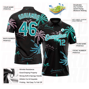 Polo de golf personnalisé pour homme, matière respirante et anti-transpiration, coutures durables, pour uniforme sportif et vêtements d'équipe - Product Image 4