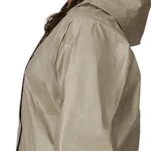 Chaqueta Impermeable Beige Universal con Capucha para Senderismo y Viajes al Aire Libre, Uso Casual - Product Image 3