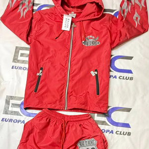 Top Quality Lightweight Reflective Logo Windbreaker Nylon Set Custom Zipper <b>Puller</b> Windbreaker Shorts Set - Product Image 1