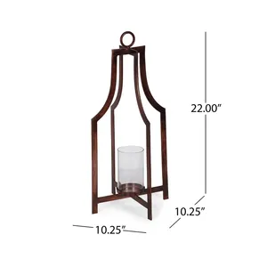 Handmade Metal Candle Stand European Vintage Decorative Home Accent Restaurant Table Wood Handmade <b>Candlestick</b> <b>Holder</b> - Product Image 1