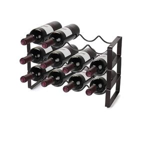 Porte-bouteilles à vin de table plaqué or de haute qualité, style vintage, sur pied, pour événements et clubs - Product Image 4