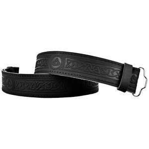 Ceinture de kilt écossais de qualité supérieure pour homme, motif tartan noir, nœud celtique en relief, pour Highlanders 2026 - Product Image 4