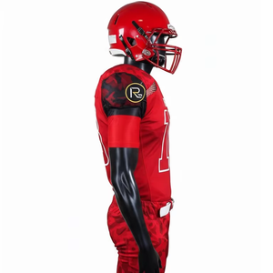 Maillot de football américain personnalisé de haute qualité, cousu, manches courtes, streetwear, uniforme sportif pour hommes - Product Image 3