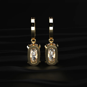 Bague élégante en diamant de laboratoire, taille coussin, taille ronde, certifiée IGI, couleur D à F, or jaune, or blanc, or rose, bijoux classiques Spa - Product Image 3