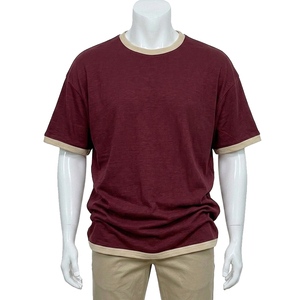 Precio al por mayor con OEM ODM, camiseta ligera para hombre, 100% algodón, corte regular, manga corta con estampado. - Product Image 1