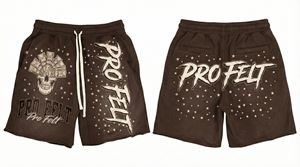 กางเกงขาสั้นออกกำลังกายแฟชั่นทันสมัย ผ้าฝ้ายผสมโพลีเอสเตอร์เนื้อหนา เอวยางยืดพร้อมเชือกผูก ดีไซน์ล่าสุด สำหรับทุกเพศ - Product Image 2