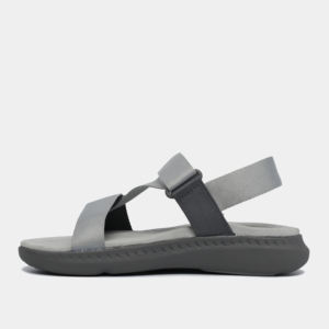 Sandalias Unisex con Tiras Cruzadas Grises, Punta Abierta, Estilo Casual, Cierre de Velcro - Product Image 1