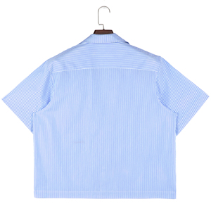 Chemise noire à manches courtes pour homme, coupe oversize, couleur unie, 100% coton tricoté, style décontracté, effet délavé, respirante, entièrement personnalisable - Product Image 5