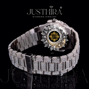 Reloj de Lujo Hip Hop con Diamantes Moissanite, Estilo Bling Iced Out, con Movimiento Japonés, Caja de Acero Inoxidable, Resistente al Agua, al Mejor Precio - Product Image 4