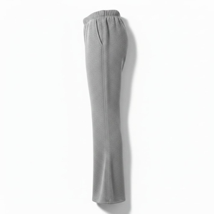 Pantalones de mujer estilo 2026, informales, con logo personalizado, de color liso, pantalones de chándal acampanados para mujer - Product Image 3
