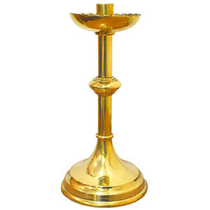 Candelabros para Altar |   Candelabro Clásico de Latón para Uso en Iglesias y Templos - DOUBLE VEE EXPORTS - Product Image 1