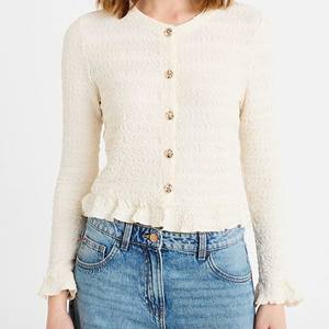 Suéter retro con cuello en V y patrón Argyle, transpirable, estilo preppy escolar para mujer, con botones, tejido de punto, clásico y a la moda. - Product Image 3