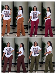 Ensemble deux pièces de pantalons de travail amples et tendance avec plusieurs poches – Vente en gros directe fabricant - Product Image 2