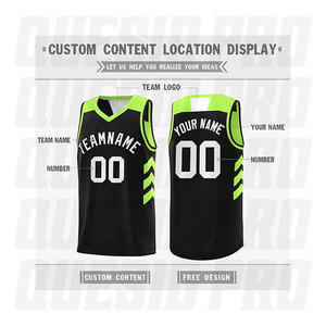 Maillots de basket-ball personnalisés à séchage rapide, antibactériens, pour hommes et femmes, vêtements de sport en polyester, fournisseur en gros de maillots de basket-ball - Product Image 2