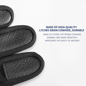 ถุงมือยิงธนูโพลีเอสเตอร์แบบมืออาชีพ ป้องกันนิ้วสามนิ้ว สำหรับธนูรีเคิร์ฟ ใช้ในการล่าสัตว์ ฝึกซ้อมยิงเป้า ระบายอากาศได้ดี วัสดุนุ่ม - Product Image 3