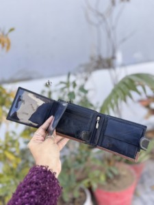 Cartera Billetera Bifold de Cuero Genuino para Tarjetas de Crédito e Identificación, Modelo 2026, Última Llegada, Cartera Delgada para Tarjetas de Visita para Hombre - Product Image 2