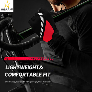 Guantes de Ciclismo, Guantes de Bicicleta con Almohadilla de Gel para Hombre, Antideslizantes y Amortiguadores, Ligeros y de Diseño, Medios Dedos para Bicicleta de Carretera - Product Image 6