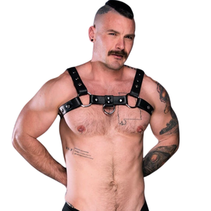 Jockstrap en cuir imprimé animal pour homme, avec dentelle, taille haute, accent gris, en cuir premium, sous-vêtement fétichiste, bretelles réglables, tenue de club - Product Image 5