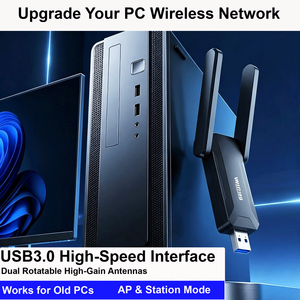 IFA03 Tarjeta de Red Inalámbrica Gigabit 5G de Doble Banda, Interfaz USB3.0, WIFI5 1200Mbps, Externa para Portátil - Product Image 5