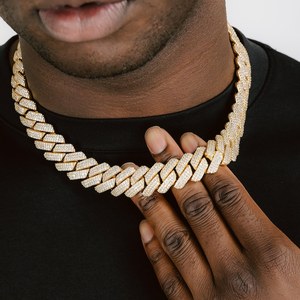 <b>Iced</b> <b>Out</b> Cuban Link <b>Chain</b> 925 Sterling Silver VVS Moissanite Diamond Hip Hop Necklace Luxury Miami Cuban <b>Chain</b> - Product Image 5