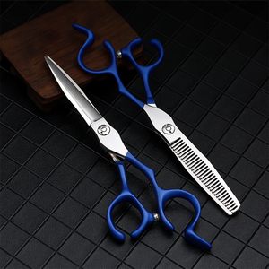 Ciseaux professionnels pour la parrure des cheveux, lame en acier inoxydable, lame tranchante, manche long, 30 dents, pour droitiers, outils de coiffure de salon - Product Image 1