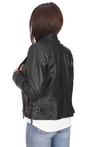 Nuevas Chaquetas de Cuero para Motocicleta para Mujer, Chaqueta Negra con Cremallera para Mujer, Talla Grande, Abrigo de Otoño para Mujer - Product Image 4