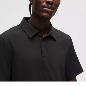 Polo de luxe 100 % laine pour homme, personnalisable avec logo, t-shirt uni de golf à manches courtes pour homme, polos amples de qualité pour homme - Product Image 4